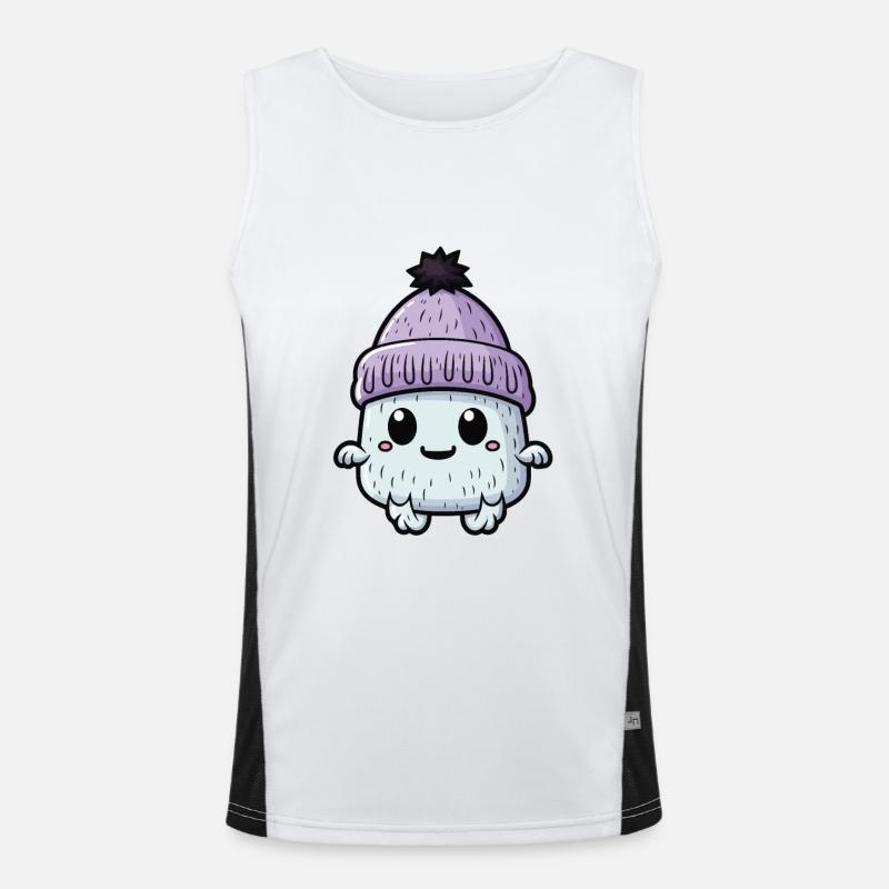 Eskimo Cold Winter Creature - Men's Functional Contrast Tank Top  - white/black