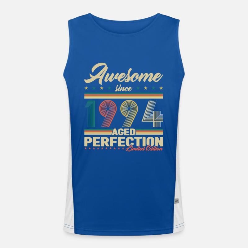 1994 Vintage Retro Geburtstagsgeschenk Funktionelles Kontrast-Tank Top für Männer 
