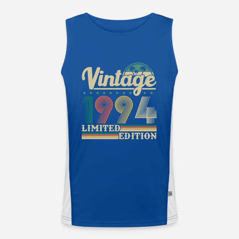 1994 Vintage Retro Geburtstagsgeschenk Funktionelles Kontrast-Tank Top für Männer 