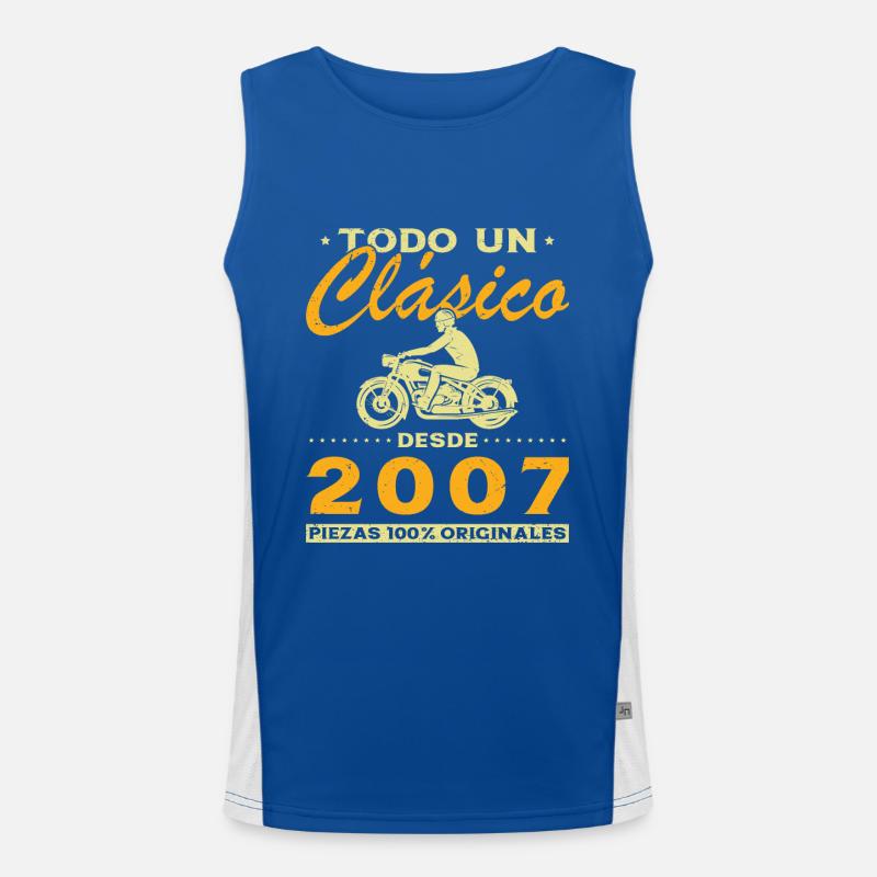 Biker Ein Klassiker, der 2007 geboren wurde Funktionelles Kontrast-Tank Top für Männer 