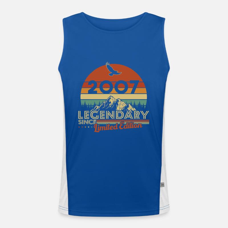 2007 Original Vintage Retro Geburtstagsgeschenk Funktionelles Kontrast-Tank Top für Männer 