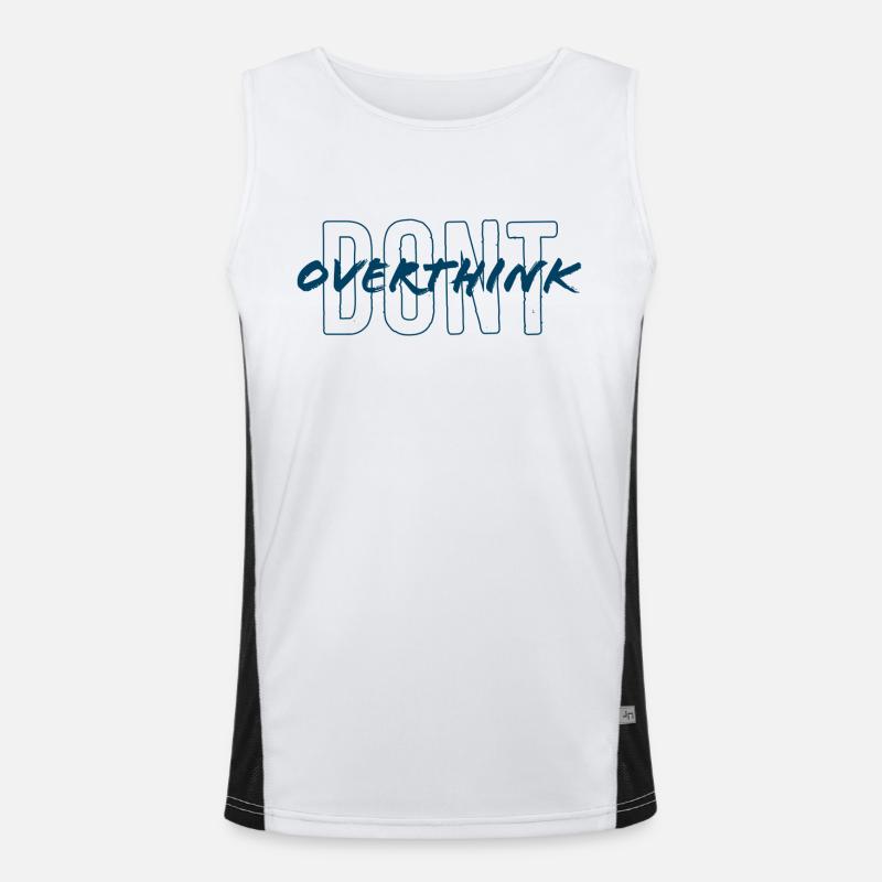 Don't overthink Funktionelles Kontrast-Tank Top für Männer 