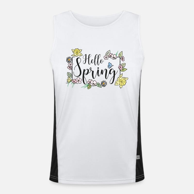 Hello Spring Men's Functional Contrast Tank Top 