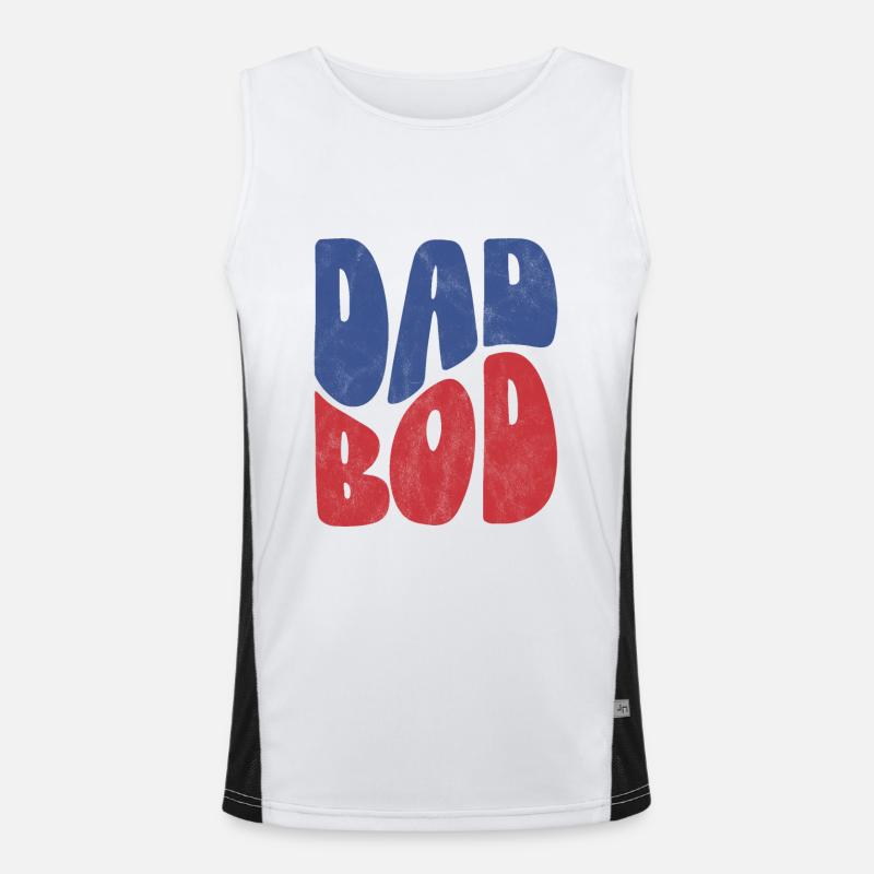Dad Bod Men's Functional Contrast Tank Top 