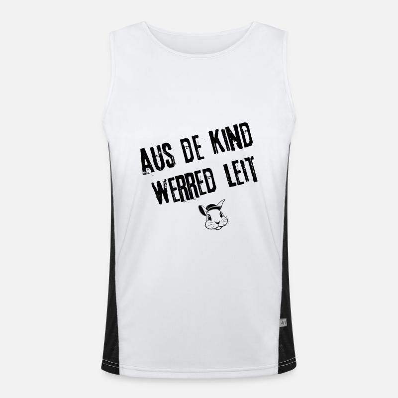 Leitwerdung | Redewendung Funktionelles Kontrast-Tank Top für Männer 