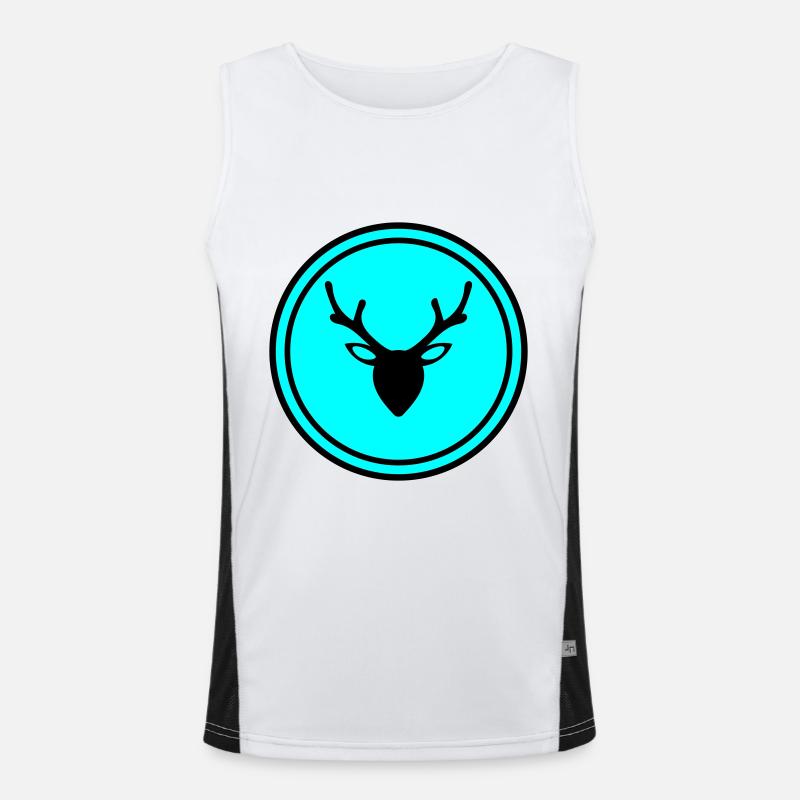 Deer Deer icon Men's Functional Contrast Tank Top 