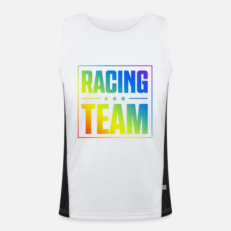 Équipe de course Débardeur respirant contrasté Homme 