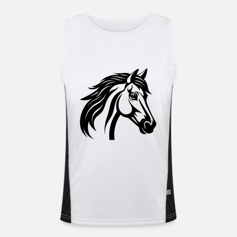 Tête de cheval Débardeur respirant contrasté Homme 