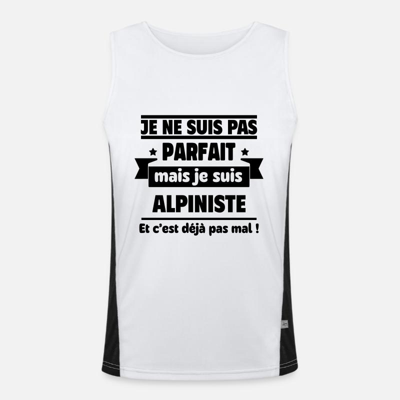 Pas parfait mais alpiniste déjà pas mal Débardeur respirant contrasté Homme 