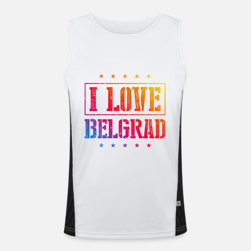 J’adore Belgrade Débardeur respirant contrasté Homme 