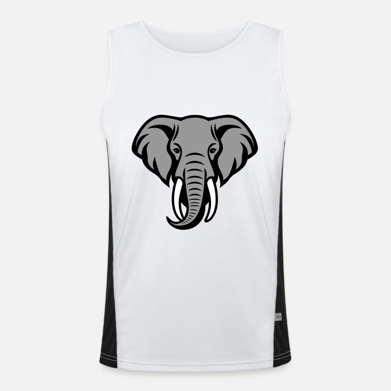 Tête d’éléphant Débardeur respirant contrasté Homme 