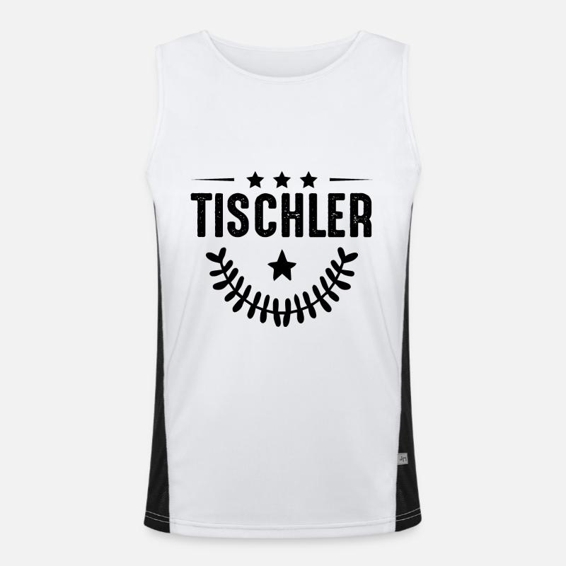 Carpentry profession Men's Functional Contrast Tank Top 