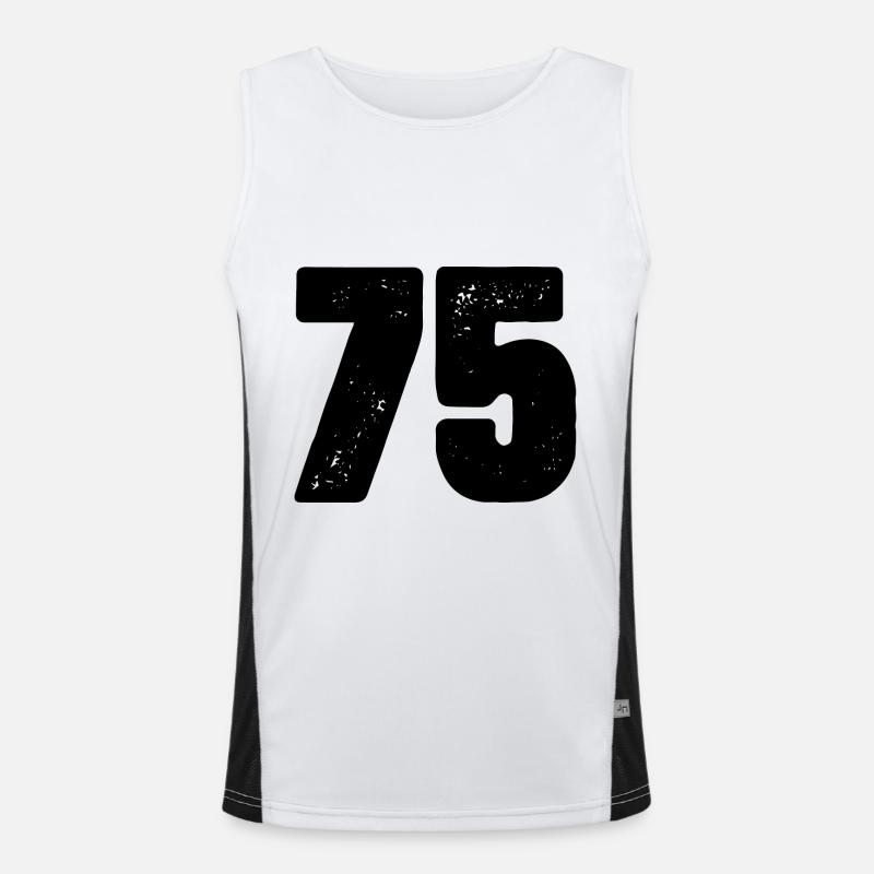 Maillot à 75 numéros Débardeur respirant contrasté Homme 