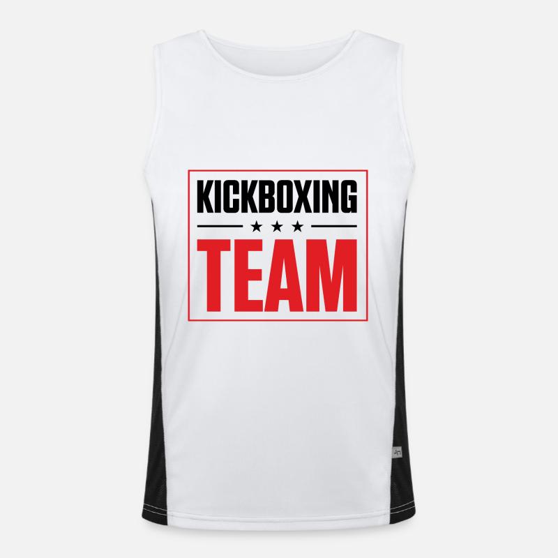 Équipe de kickboxing Débardeur respirant contrasté Homme 