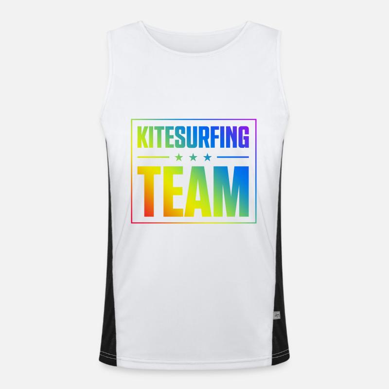Kitesurfing Team Men's Functional Contrast Tank Top 