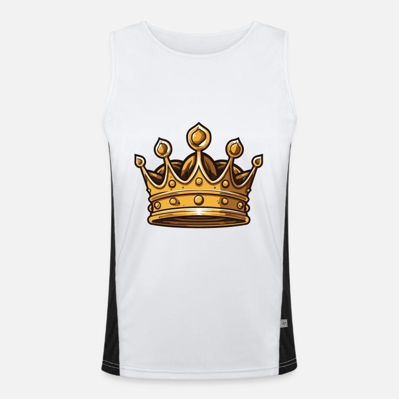 Symbole de la couronne Débardeur respirant contrasté Homme 