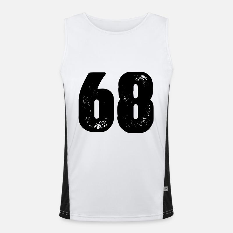 Maillot à 68 numéros Débardeur respirant contrasté Homme 