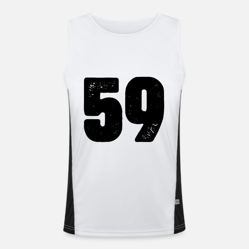 59 Number jersey Men's Functional Contrast Tank Top 