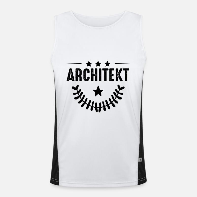 Architekt Beruf Funktionelles Kontrast-Tank Top für Männer 