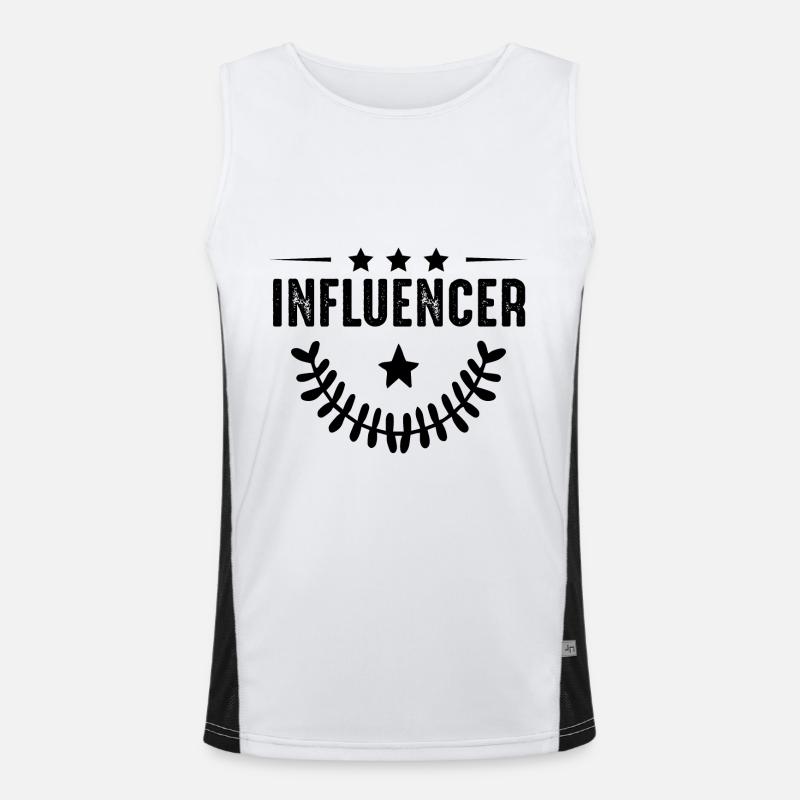 Profession d’influenceur Débardeur respirant contrasté Homme 