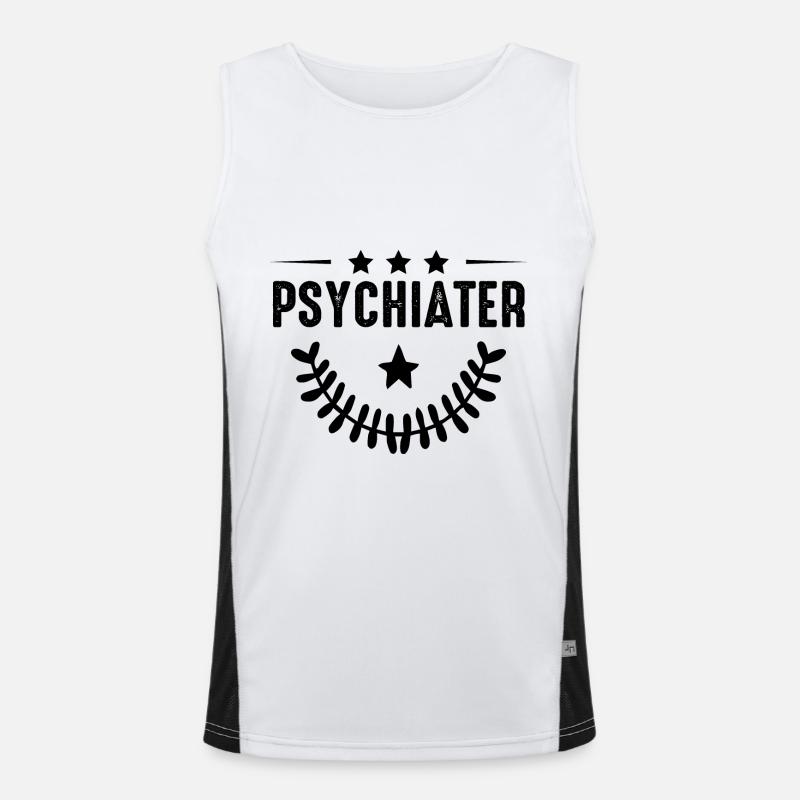 Psychiater Beruf Funktionelles Kontrast-Tank Top für Männer 