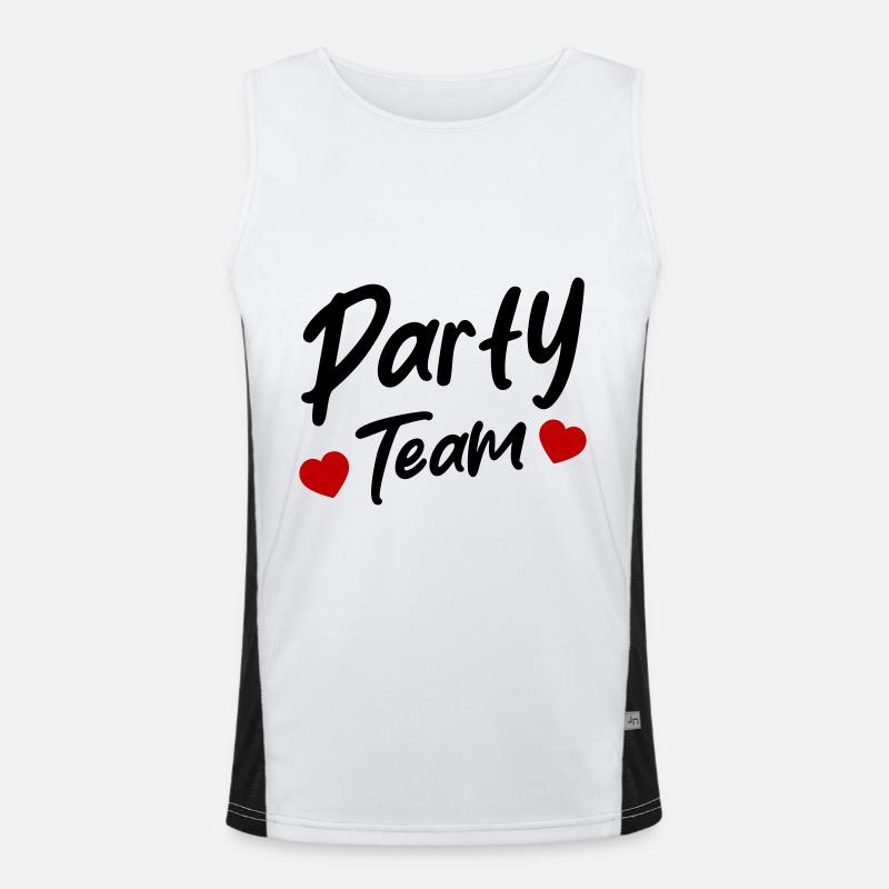 Party Team Men's Functional Contrast Tank Top 