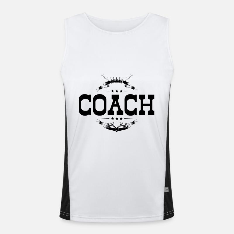 Coach Trainer Funktionelles Kontrast-Tank Top für Männer 