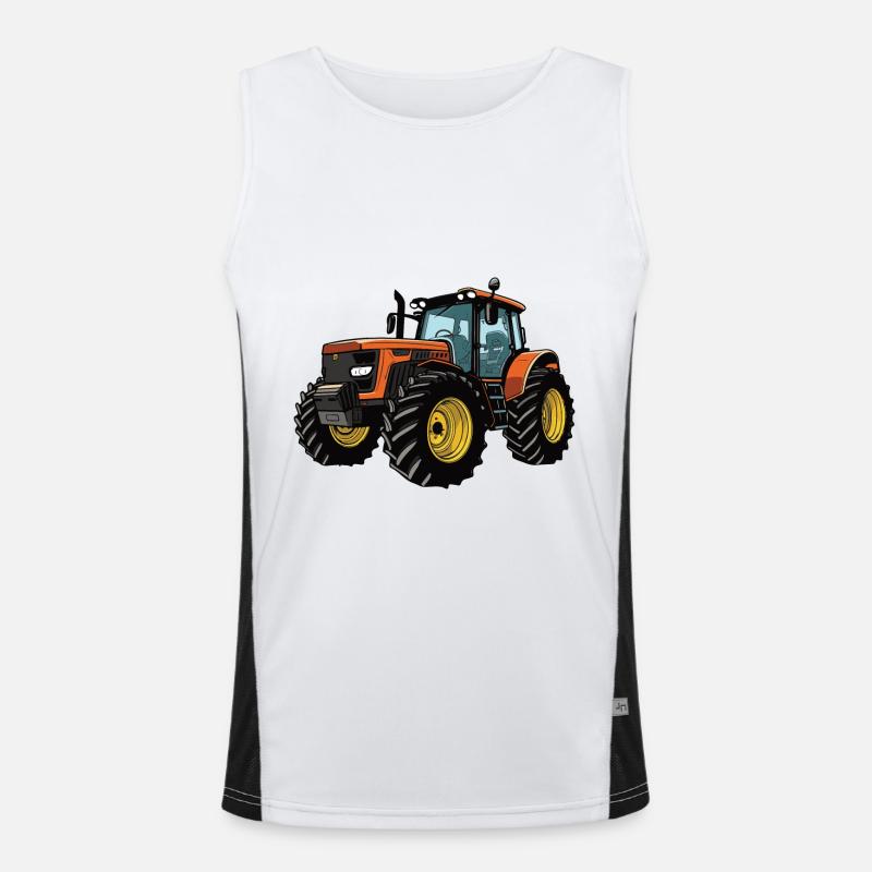 Tractor Farmer Men's Functional Contrast Tank Top 
