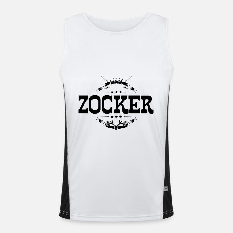 Zocker Gamer Funktionelles Kontrast-Tank Top für Männer 