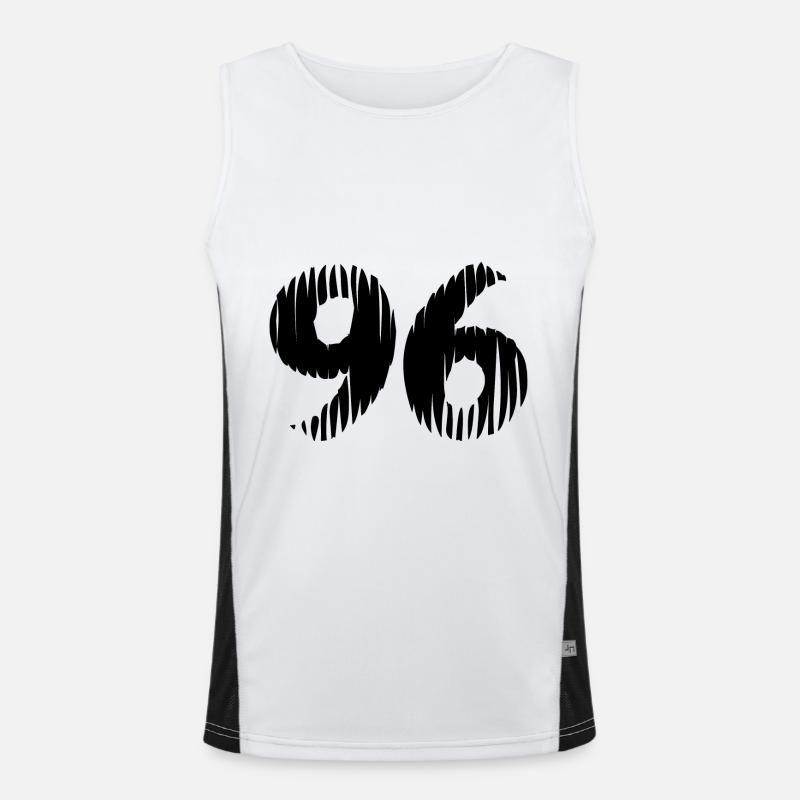 Maillot à 96 numéros Débardeur respirant contrasté Homme 