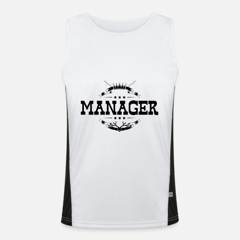 Manager Beruf Funktionelles Kontrast-Tank Top für Männer 