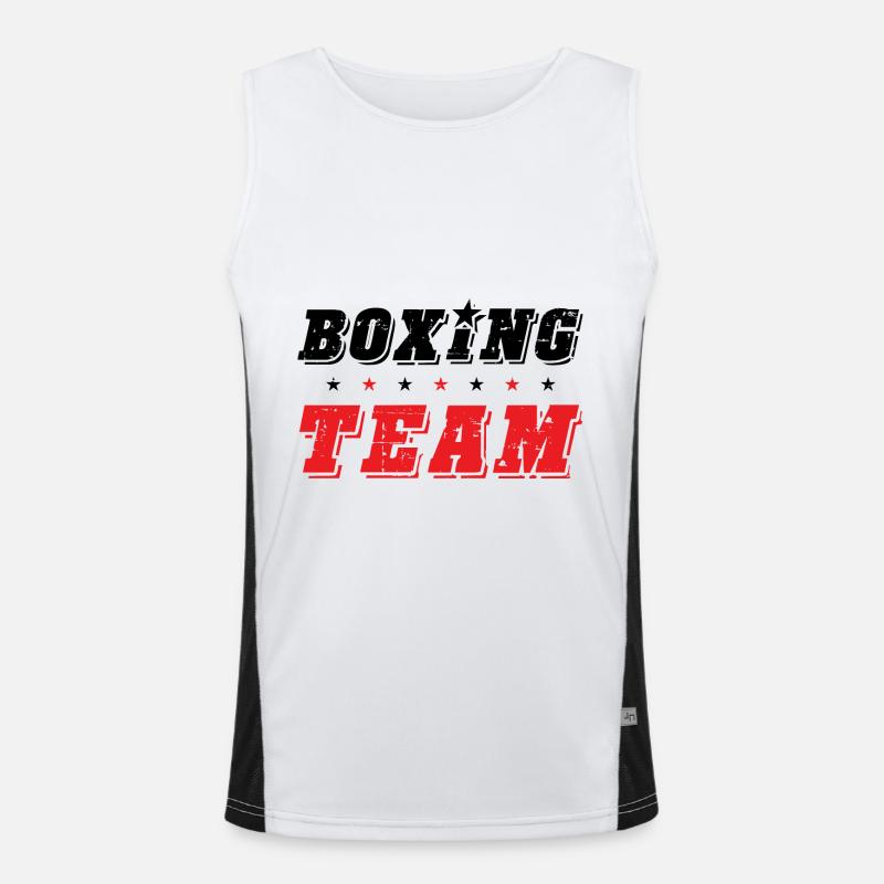 Boxing Team Funktionelles Kontrast-Tank Top für Männer 