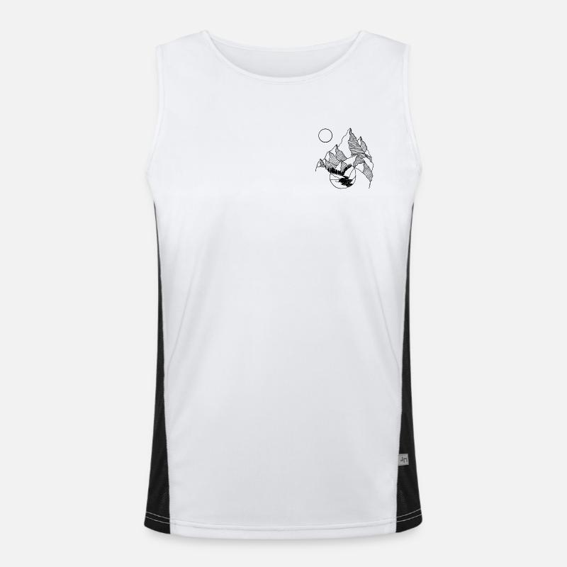 Wie ein Berg Funktionelles Kontrast-Tank Top für Männer 