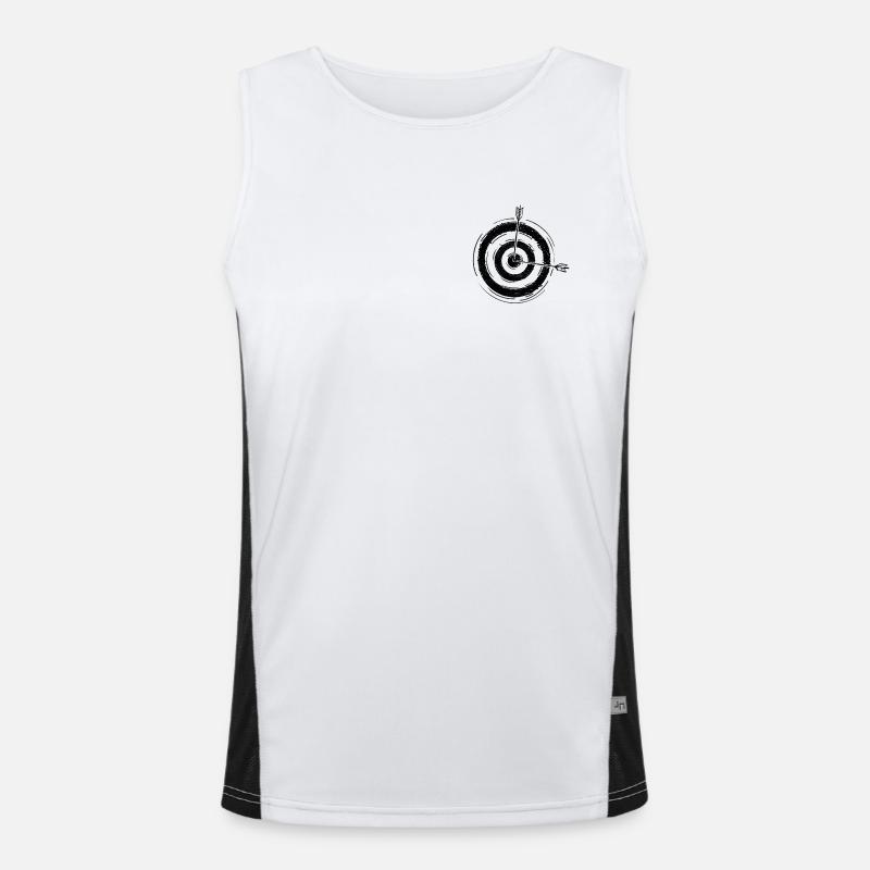 Archery - Archer - Arrow Target Men's Functional Contrast Tank Top 