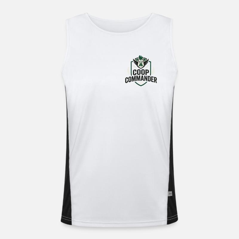 Chicken Keeper Expert - Men's Functional Contrast Tank Top  - white/black