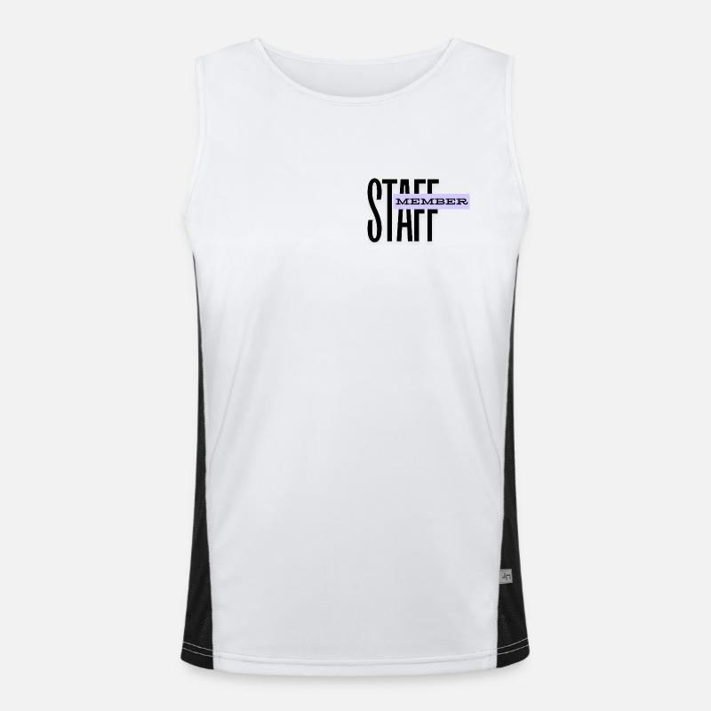 STAFF Member - Team Personal - ORGA - Mitarbeiter Funktionelles Kontrast-Tank Top für Männer 