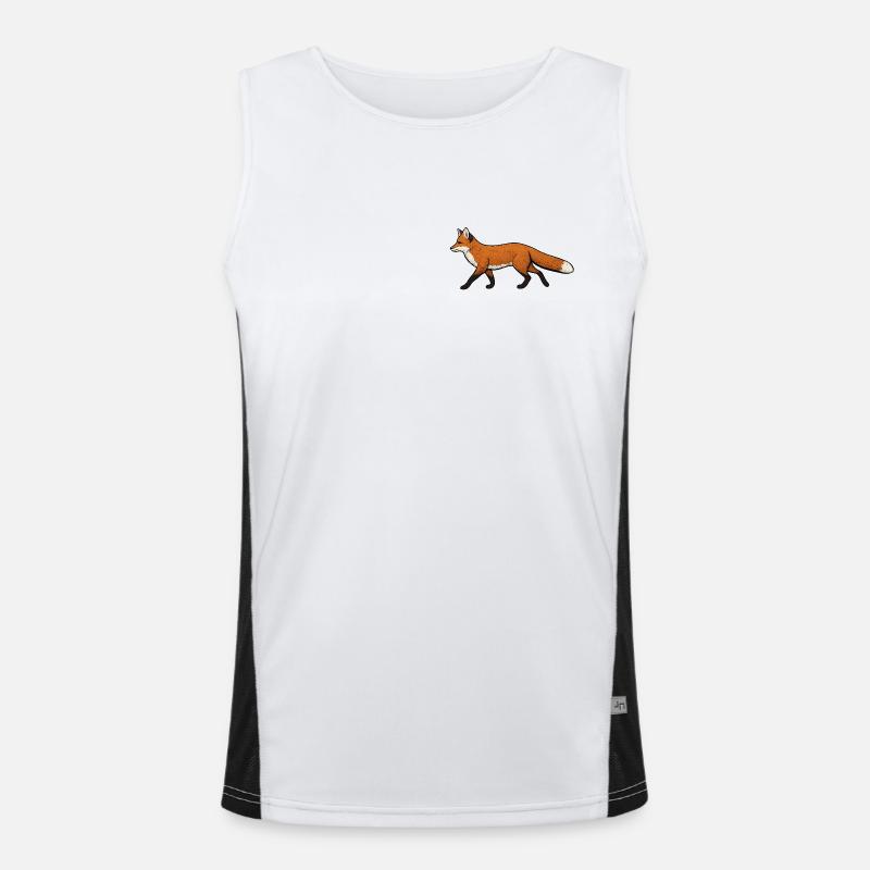 Fuchs Funktionelles Kontrast-Tank Top für Männer 