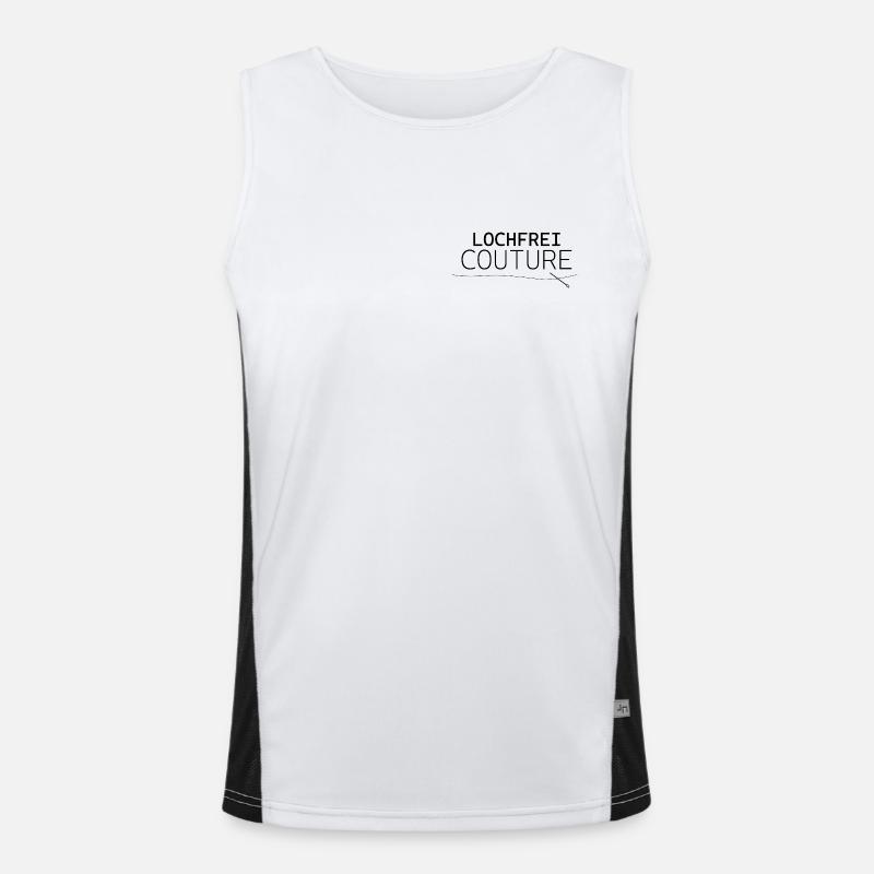 Holeless Couture – Funny Statement Design Men's Functional Contrast Tank Top 