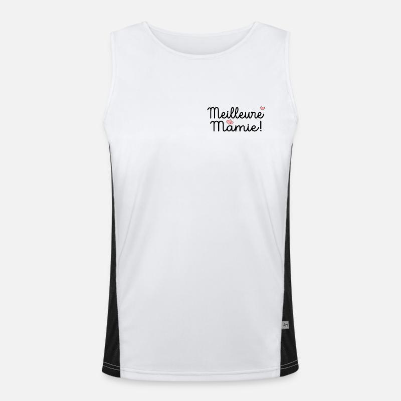Beste Oma Funktionelles Kontrast-Tank Top für Männer 