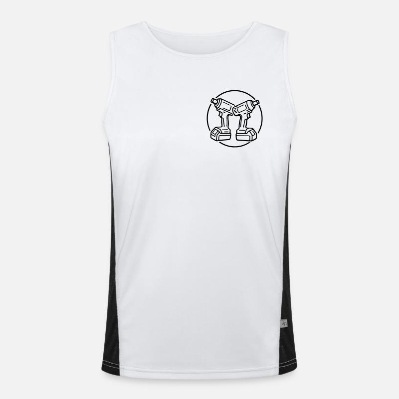 Schrauber Funktionelles Kontrast-Tank Top für Männer 