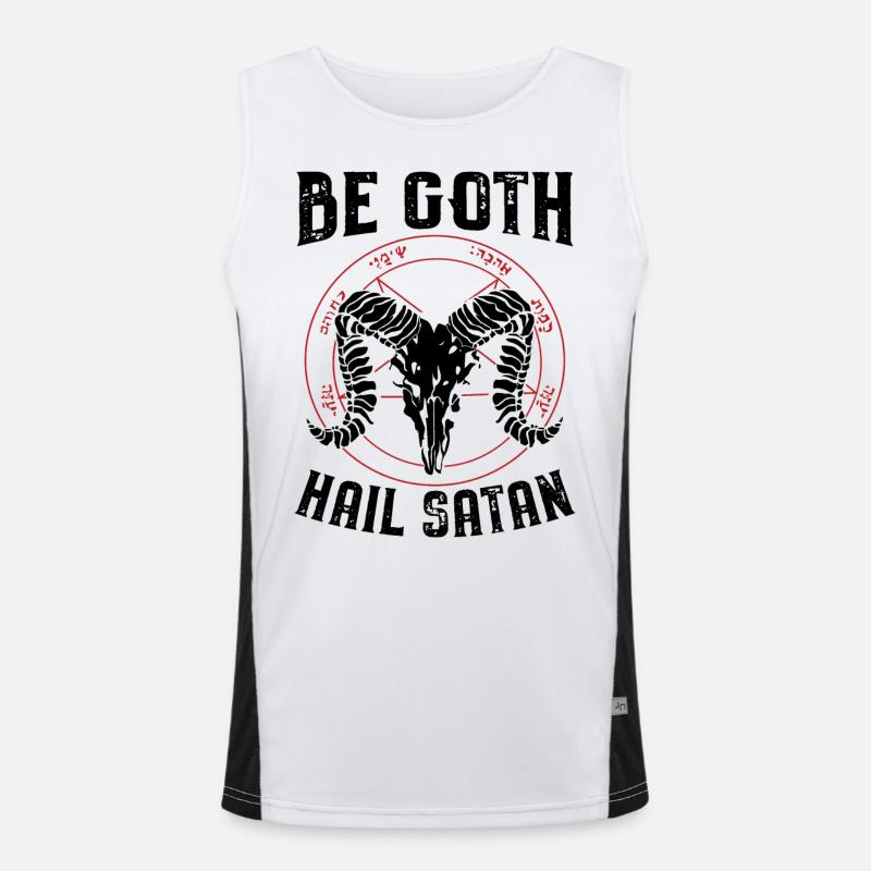 Satanism Proverbs Men's Functional Contrast Tank Top 