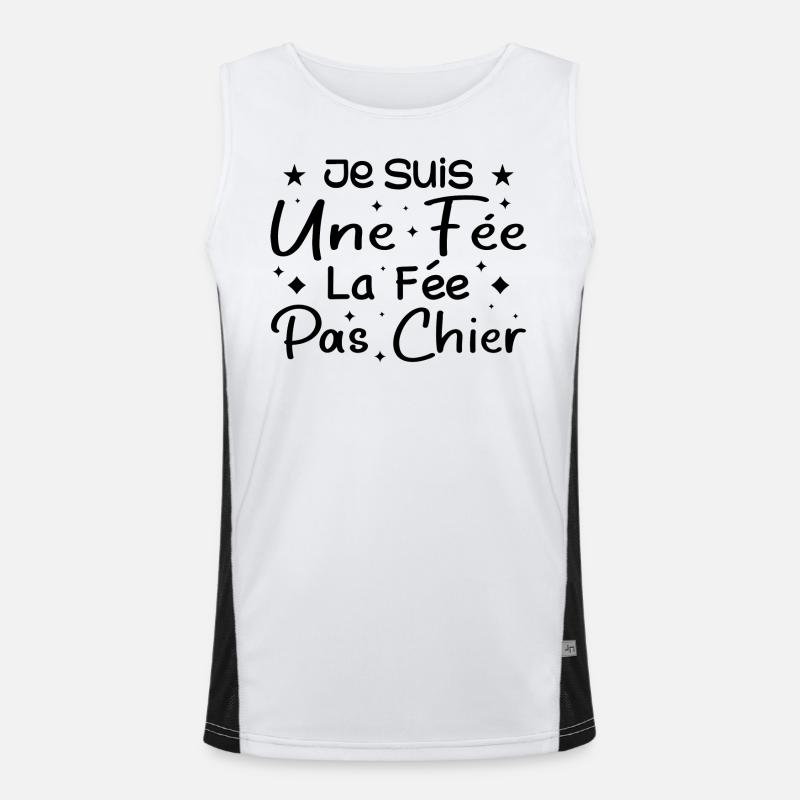 Je Suis Une Fée La Fée Pas Chier Débardeur respirant contrasté Homme 