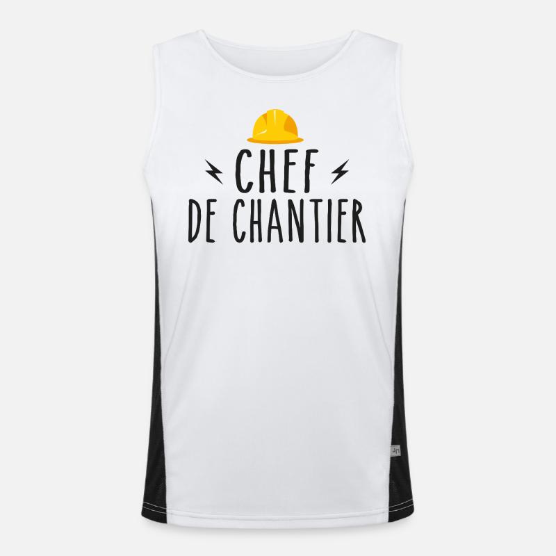 Site Manager Men's Functional Contrast Tank Top 