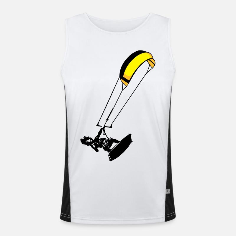 kite-surf Men's Functional Contrast Tank Top 