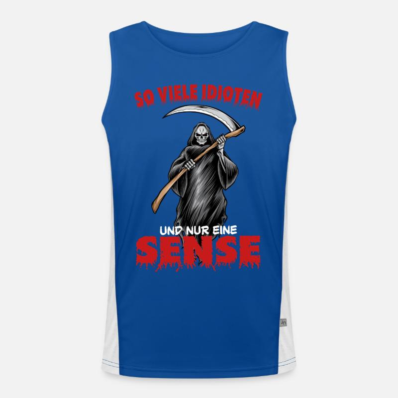 So many idiots and only one scythe Men's Functional Contrast Tank Top 