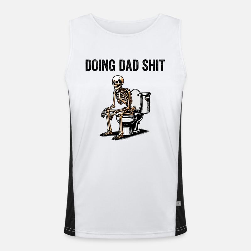 Doing Dad Shit Funktionelles Kontrast-Tank Top für Männer 