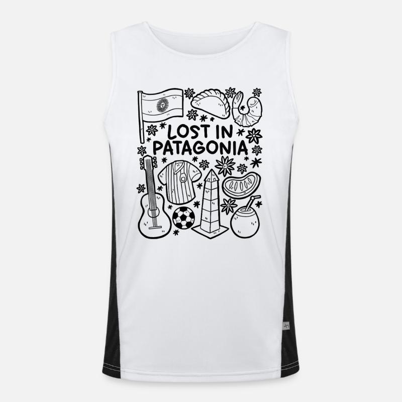 Lost in – Argentina Men's Functional Contrast Tank Top 