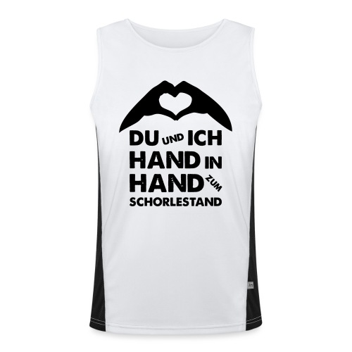 Hand in Hand zum Schorlestand / Gruppenshirt - Funktionelles Kontrast-Tank Top für Männer 