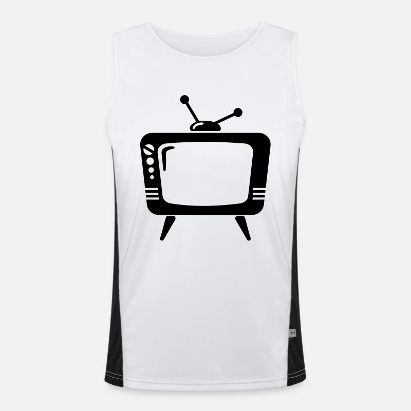 Fernseher Funktionelles Kontrast-Tank Top für Männer 