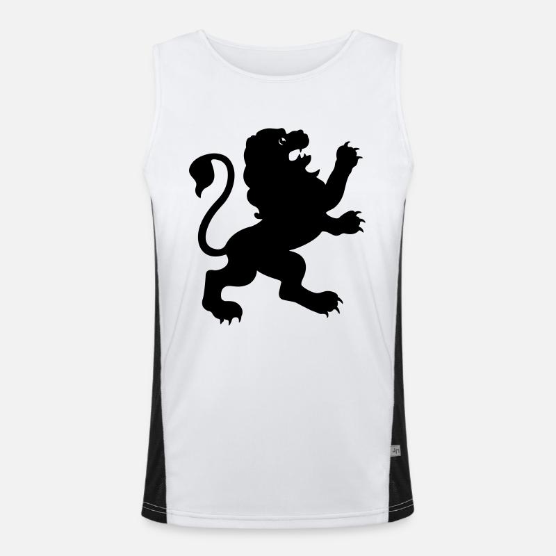 Black lion de Funktionelles Kontrast-Tank Top für Männer 